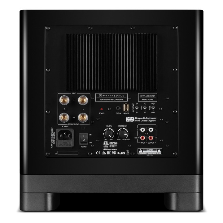 Wharfedale Nova 8 Subwoofer Finition Noir Mat