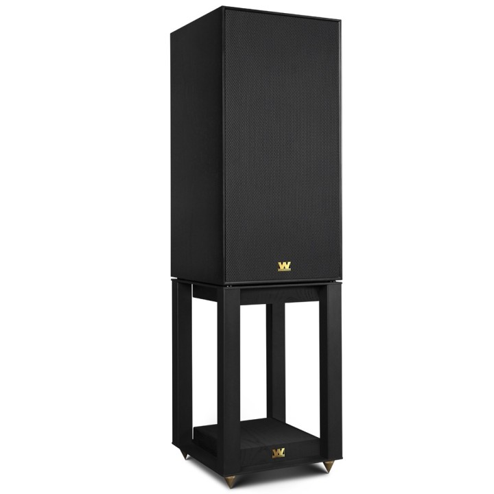 Enceinte Vintage + Pied WHARFEDALE SUPER LINTON Black Oak