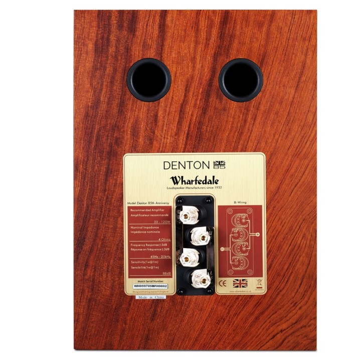 Enceinte Bibliothèque Vintage WHARFEDALE DENTON 85 Mahogany